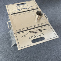 Portable Outdoor Tent Wood Stove with Chimney for Camping and Picnics