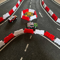 Miniature Traffic Barrier Model Set for Road Scene Simulation
