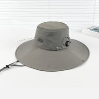 Men's UV Protection Sun Hat Wide Brim Outdoor Fishing Cap