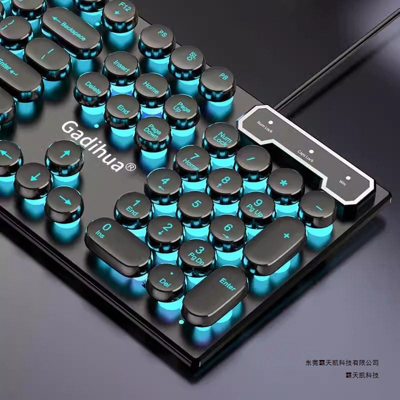 Wired USB Mechanical Feel Gaming Keyboard for Desktop and Laptop