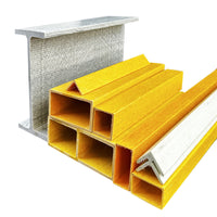 Fiberglass Reinforced Plastic (FRP) Square/Round Tube, Angle, Channel, and I-Beam Profiles for Roofing & Construction