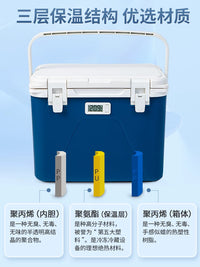 Medical Insulated Cooler Box for Vaccines, Medications, and Specimen Transport