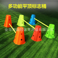 Agility Training Cones for Soccer, Basketball, and Sensory Training - Flat Top Marker Cones
