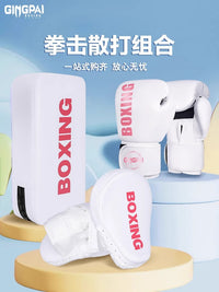Boxing Gloves Mitts and Kick Pads Set for Adults and Kids - Professional Training Equipment