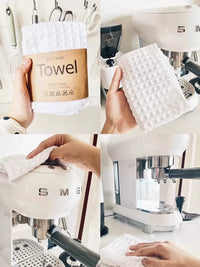 Barista Waffle Weave Coffee Machine Cleaning Cloths, Super Absorbent Microfiber Towels for Coffee Shops and Commercial Use