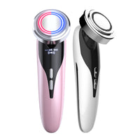 Red and Blue Light Photon Therapy Facial Massager with EMS Microcurrent for Lifting and Tightening