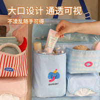 Foldable Multi-Layer Cartoon Storage Hanging Bag for Car, Dorm, and Home Organization