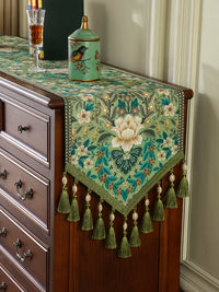 Ailian Luxury Retro Table Runner for Dining Table, Coffee Table, TV Cabinet, Dresser
