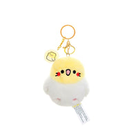 Cute Squeaky Parrot Plush Keychain - Budgie Cockatiel Bird Stuffed Animal Bag Charm