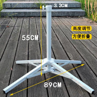 Heavy-Duty Folding Cross Base Umbrella Stand for Outdoor Patio Market Umbrellas