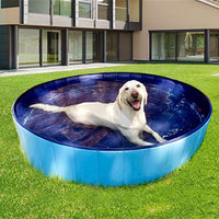 Foldable Pet Swimming Pool and Bath Tub for Dogs and Cats