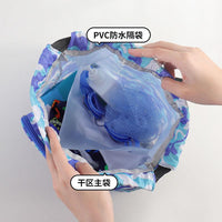 Unisex Dry Wet Separation Waterproof Swim Beach Backpack for Adults and Kids