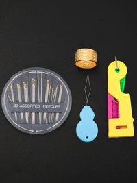 Automatic Needle Threader Set for Sewing Machines and Hand Sewing