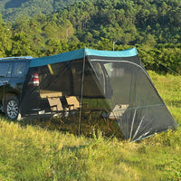 Car Tailgate Tent with Mosquito Net and Sunshade for Camping and Outdoor Activities