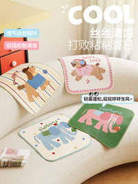 Ice Silk Chair Cushion for Dining, Office, or Student Seating - Breathable Non-Slip Cooling Pad