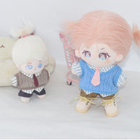 Cotton Doll Vest Uniform Outfit Set for 10cm/20cm Dolls