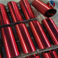 6061/6063 Aluminum Tube Stock, Anodized Sandblasted Colored Aluminum Pipe for Wind Chimes