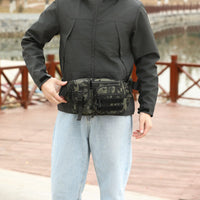 Outdoor Cycling Fishing Lure Bag Multifunctional Waist Pack with Water Bottle Holder