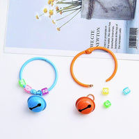 Creative 45mm Metal Ring Bell Letter Bead Keychain Pendant for DIY Bags & Gifts