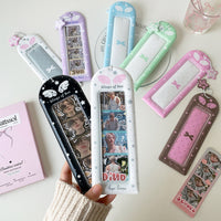 Hisocute Mini Wing 4-Grid Photo Card Holder with Keychain