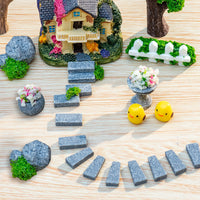 Miniature Garden Simulation Stone Steps & Paving for Micro Landscape Decor