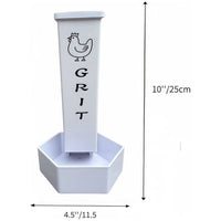 Chicken Oyster Shell and Grit Feeder Combo for Poultry