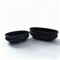Thickened Tan Plastic Planter Pots for Succulents and Seedlings, Stackable Garden Flower Pots