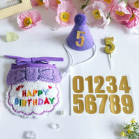 Pet Birthday Bandana and Hat Set for Cats and Dogs
