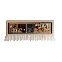 Vintage Style Air Conditioner Cover with Chiffon Lace Trim, Dustproof and Anti-Direct Blow