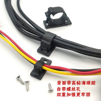 Adhesive Cable Tie Mounts for Wire Management, Self-Adhesive Base with Screw Hole