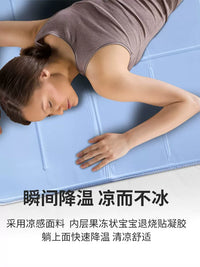 Cooling Gel Ice Mattress and Pillow Pad for Summer Sleep, Student Dormitory
