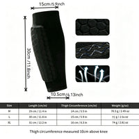 Honeycomb Anti-Collision Sports Knee Pads for Football Basketball Running Thin Summer Leg Sleeve Shin Protector