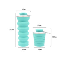 Collapsible Silicone Water Bottle for Outdoor Sports and Travel