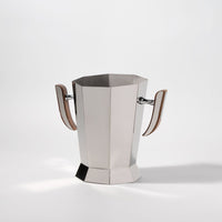 Modern Luxury Stainless Steel Ice Bucket & Champagne Cooler with Tray for Bar & Dining