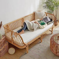 Rattan Sofa Set Nordic Japanese Style Leisure Balcony Chair Bedroom Living Room Minimalist Homestay Real Rattan Coffee Table Sofa Combination
