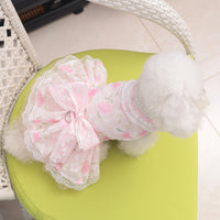 Pet Lace Bowknot Princess Dress for Dogs and Cats