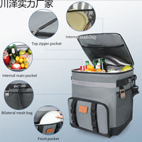 Portable Rolling Cooler Bag with Wheels, Large Capacity Insulated Picnic Bag for Outdoor Travel