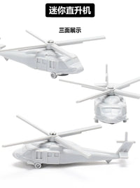 Mini Military Helicopter Building Blocks Set with Remote Control