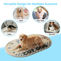 Pet Cooling Ice Silk Mat for Dogs and Cats, Summer Breathable and Moisture-Proof Sleeping Pad