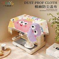Multi-functional Dust Cover for Coffee Makers, Air Fryers, Projectors, and Water Dispensers with Tassel Trim
