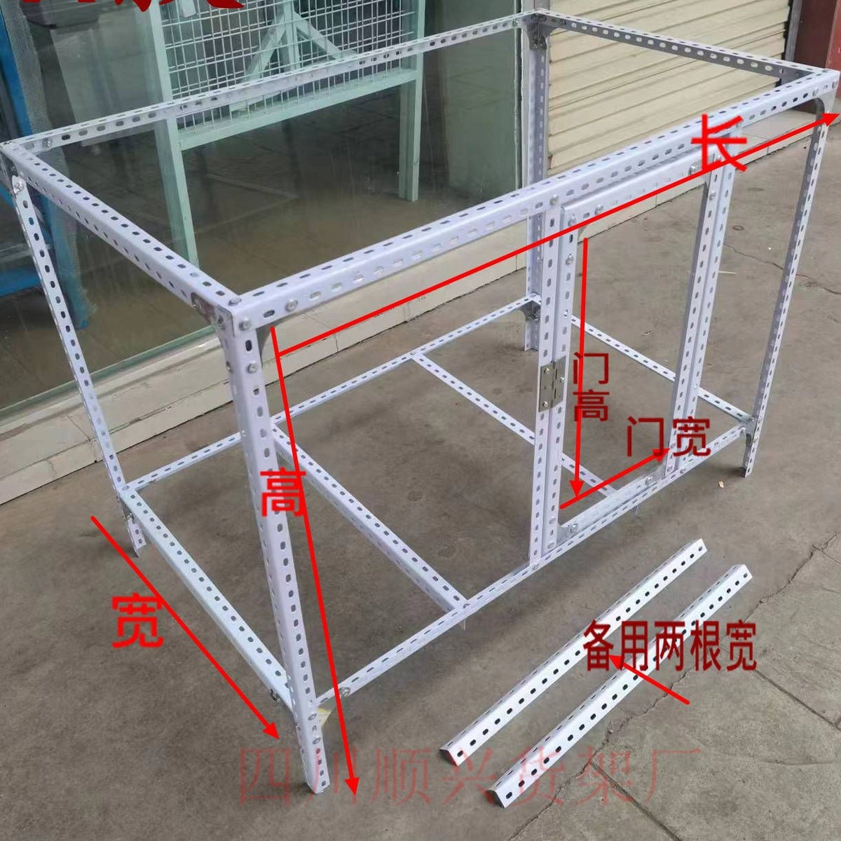 Multi-Purpose Angle Steel Pet Cage Rack - Customizable Storage Shelf for Birds, Rabbits, Chickens