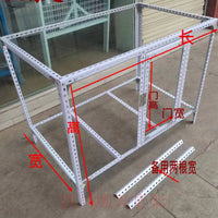 Multi-Purpose Angle Steel Pet Cage Rack - Customizable Storage Shelf for Birds, Rabbits, Chickens