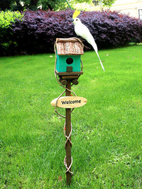 Garden Birdhouse Yard Decoration Outdoor Small Fence Landscape Gardening Balcony Ground Plug Kindergarten Ornament