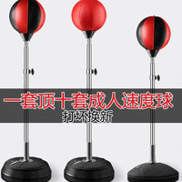 Freestanding Punching Speed Ball for Stress Relief & Training, Inflatable Boxing Reflex Bag for Adults & Kids