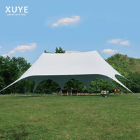 Large Hexagonal Oxford Cloth Tent Tarp for Outdoor Camping and Sunshade