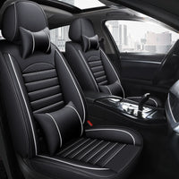 Universal Full-Surround Faux Leather Car Seat Covers with Ice Silk for All Seasons