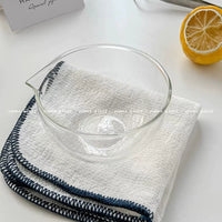Heat-Resistant Glass Mixing Bowl with Spout, Microwave Safe