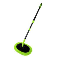 Extendable Car Wash Mop with Soft Bristle Brush and Long Handle for Vehicle Cleaning