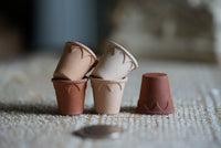 Miniature Ceramic Flower Pots for Dollhouse Decor and Micro Landscapes, Handmade Terracotta Planters