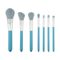 7-Piece Soft Bristle Makeup Brush Set with Eyeshadow, Blush, and Powder Brushes